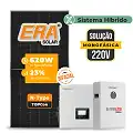 Gerador de Energia Solar Off Grid Interativo Luxpower Sem Estrutura SGF 14,88KWP ERA BIF 620W GEN-LB-EU 10KW AC 220 MONO DC48V BAT. LITIO 15,36kWh