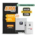 Gerador de Energia Solar Off Grid Interativo Luxpower Sem Estrutura SGF 7,44KWP ERA BIF 620W GEN-LB-EU 5KW AC 220 MONO DC48V BAT. LITIO 5,12kWh
