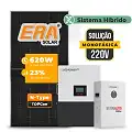 Gerador de Energia Solar Hibrido Luxpower Laje Inclinação SGF 9,92KWP ERA 620W LXP-LB-BR 5KW AC 220V MONO DC48V BAT. LITIO 5,12kWh