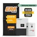 Gerador de Energia Solar Hibrido Luxpower Laje Inclinação SGF 19,84KWP ERA 620W LXP-LB-BR 5KW AC TRIF. 220V DC48V BAT. LITIO 15,36kWh