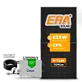 Gerador de Energia Solar Microinversor DEYE Telhado Cerâmico Gancho SGF 2,48KWP ERA N-TYPE MONO 620W SUN 2.25KW 4MPPT MONO 220V COM CABO 