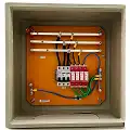 Energia Quadro CA QUADRO TRIPOLAR 63A PARA UM INVERSOR 20KW TRIF 220V OU 36KW EM TRIF 380V