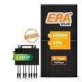 Gerador de Energia Solar Microinversor Growatt Sem Estrutura SGF 2,48KWP ERA BLACK FRAME 620W NEO 2.25KW 4MPPT MONO 220V