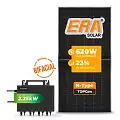 Gerador de Energia Solar Microinversor Growatt Sem Estrutura SGF 2,48KWP ERA BIFACIAL 620W NEO 2.25KW 4MPPT MONO 220V