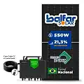 Gerador de Energia Solar Microinversor Growatt Sem Estrutura SGF 2,2KWP BALFAR FINAME 550W NEO 2KW 4MPPT MONO 220V COM CABO