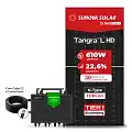 Gerador de Energia Solar Microinversor Growatt Telhado Metálico Mini Trilho SGF 7,32KWP SUNOVA N-TYPE MONO 610W NEO 2KW 4MPPT MONO 220V COM CABO 