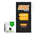 Gerador de Energia Solar On Grid Growatt Telhado Metálico Mini Trilho SGF 11,80KWP ERA N-TYPE MONO 590W MIN X2 10KW 3MPPT MONO 220V