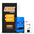 Gerador de Energia Solar Off Grid Interativo Must Telhado Metálico Mini Trilho SGF 8,4KWP ERA 700W PV29 LHP 5KW AC120V DC48V BAT. LITIO 5.12KWH 100A