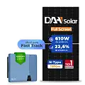 Gerador de Energia Solar Fast Track Solplanet Telhado Ondulado SGF 10,98KWP DAH SOLAR 610W ASW 7.3KW 3MPPT MONO 220V