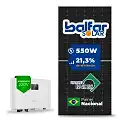 Gerador de Energia Solar On Grid Sungrow Telhado Fibro Parafuso Madeira SGF 2,75KWP BALFAR FINAME 550W SG RS-L 3KW 1MPPT MONO 220V