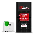 Gerador de Energia Solar On Grid Sungrow Telhado Fibro Parafuso Metal SGF 3,05KWP RONMA 610W BIFACIAL SG RS-L 3KW 1MPPT MONO 220V
