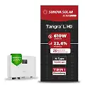 Gerador de Energia Solar On Grid Sungrow Telhado Metálico Mini Trilho SGF 4,88KWP SUNOVA N-TYPE MONO 610W SG RS-L 3KW 1MPPT MONO 220V