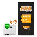 Gerador de Energia Solar On Grid Sungrow Telhado Cerâmico Gancho SGF 4,96KWP ERA BLACK FRAME 620W SG RS-L 5KW 2MPPT MONO 220V