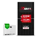 Gerador de Energia Solar On Grid Sungrow Telhado Metálico Mini Trilho SGF 7,32KWP RONMA 610W BIFACIAL SG RS-L 6KW 2MPPT MONO 220V
