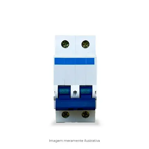 Energia Disjuntor DISJUNTOR SCHNEIDER BIPOLAR 125A. CUVA C. 10kA (380V). DIN. ESP. 27mm