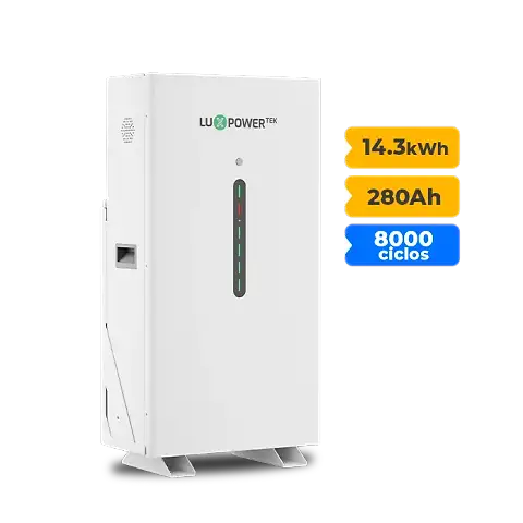 Foto 5 - Gerador de Energia Solar Hibrido Luxpower com Bateria Sem Estrutura SGF 14,88KWP ERA BLACK 620W ECO HIBRIDO 10KW 220V DC48V BAT. LITIO 14,3kWh