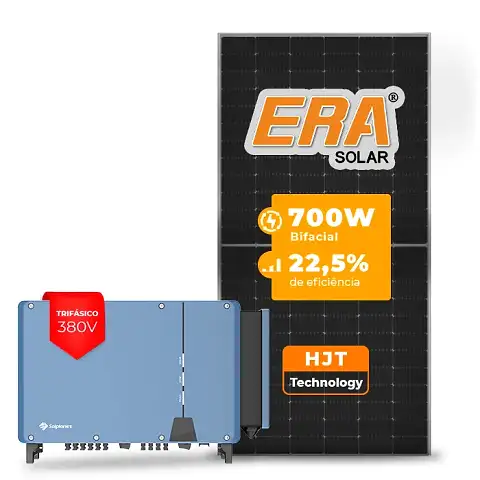 Gerador de Energia Solar On Grid Solplanet Telhado Metálico Mini Trilho SGF 92,40KWP ERA HJT BIFACIAL 700W ASW 75KW 8MPPT TRIF 380V