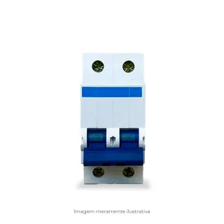 Energia Disjuntor DISJUNTOR SCHNEIDER BIPOLAR 80A, CURVA C,5KA (220/127),3KA (380/220), TRILHO DIN