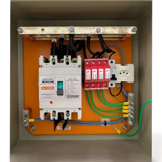 Energia Quadro CA QUADRO TRIPOLAR 125A PARA 01 INVERSOR DE 37,5kW TRIF 220V OU  60KW TRIF 380V