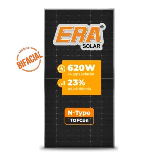 Categorias Painel Solar Era Solar RC66HD-620M BIFACIAL 620W DOUBLE GLASS HALF CELL