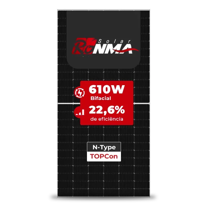 Foto 4 - Gerador de Energia Solar On Grid Growatt Telhado Metálico Mini Trilho SGF 4,88KWP RONMA 610W BIFACIAL MIN X2 5KW 2MPPT MONO 220V