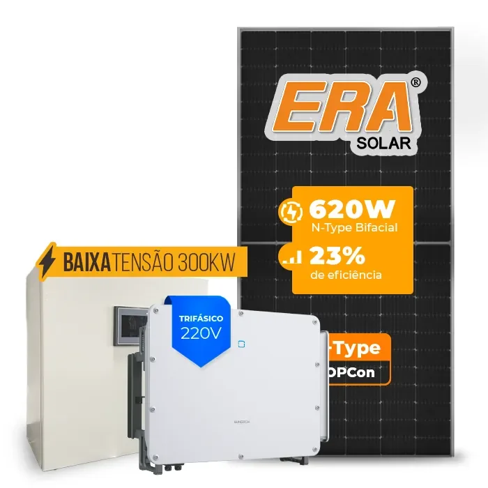 Gerador de Energia Solar Mercado Livre Sungrow Baixa Tensão Sem Estrutura SGF 104,16KWP ERA N-TYPE MONO 620W SG 75KW 7MPPT TRIF 220V